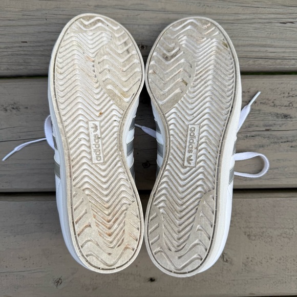 adidas Coast Star White Silver Metallic shoes size 7 - Picture 14 of 14